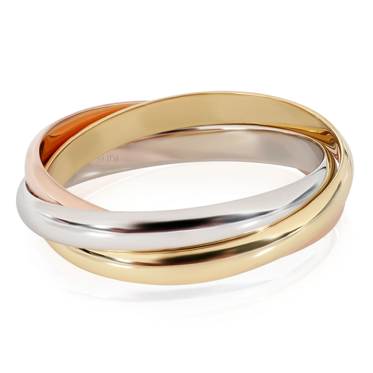 Cartier Trinity Ring in 18K 3 Tone Gold