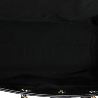 Chanel Black Stitched Calfskin Large Shopping Tote