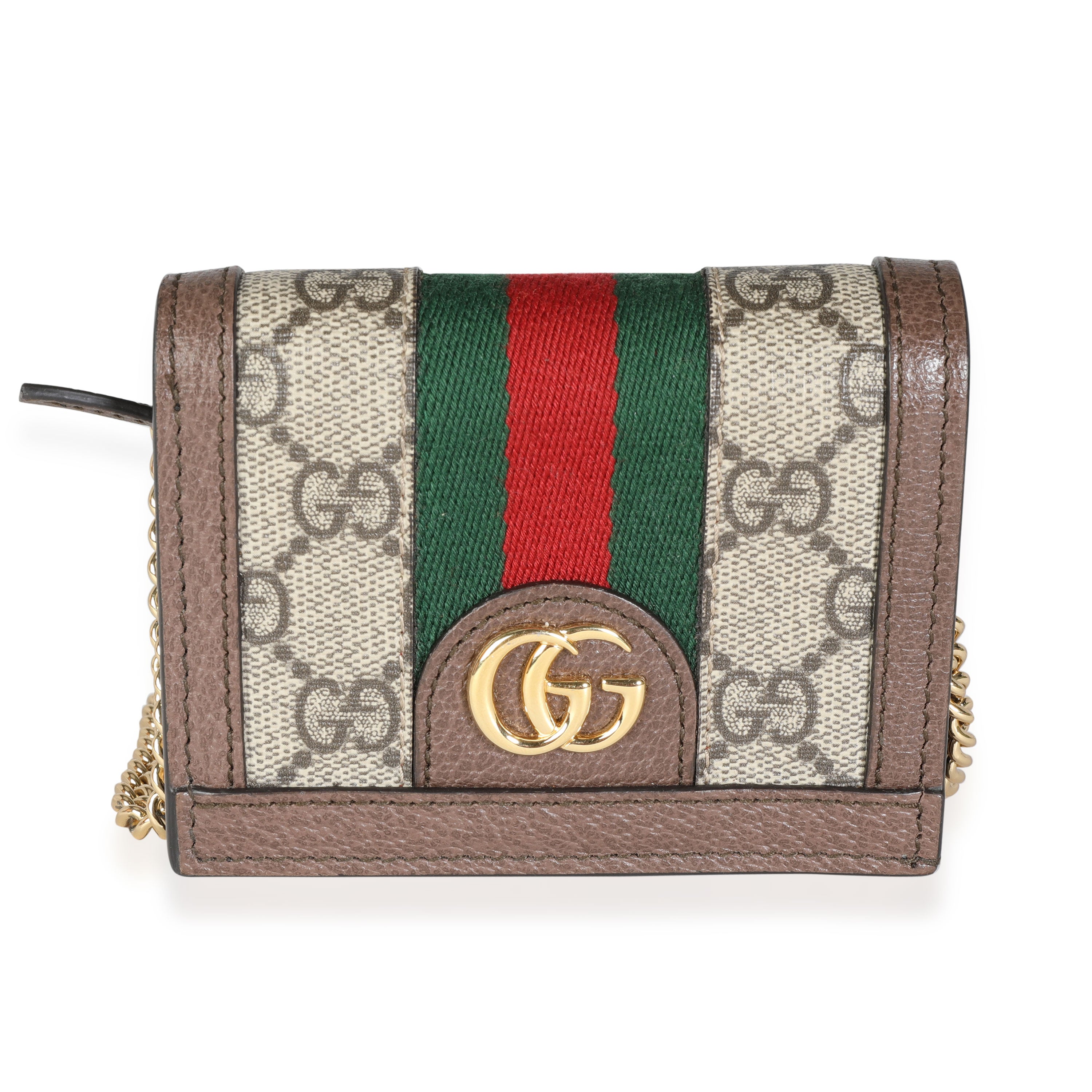 Gucci Ophidia GG Supreme chain wallet - ShopStyle