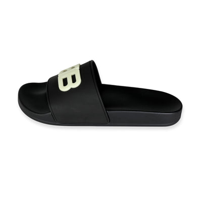 Balenciaga -  Balenciaga Pool Slides Black Glow (41 EUR)