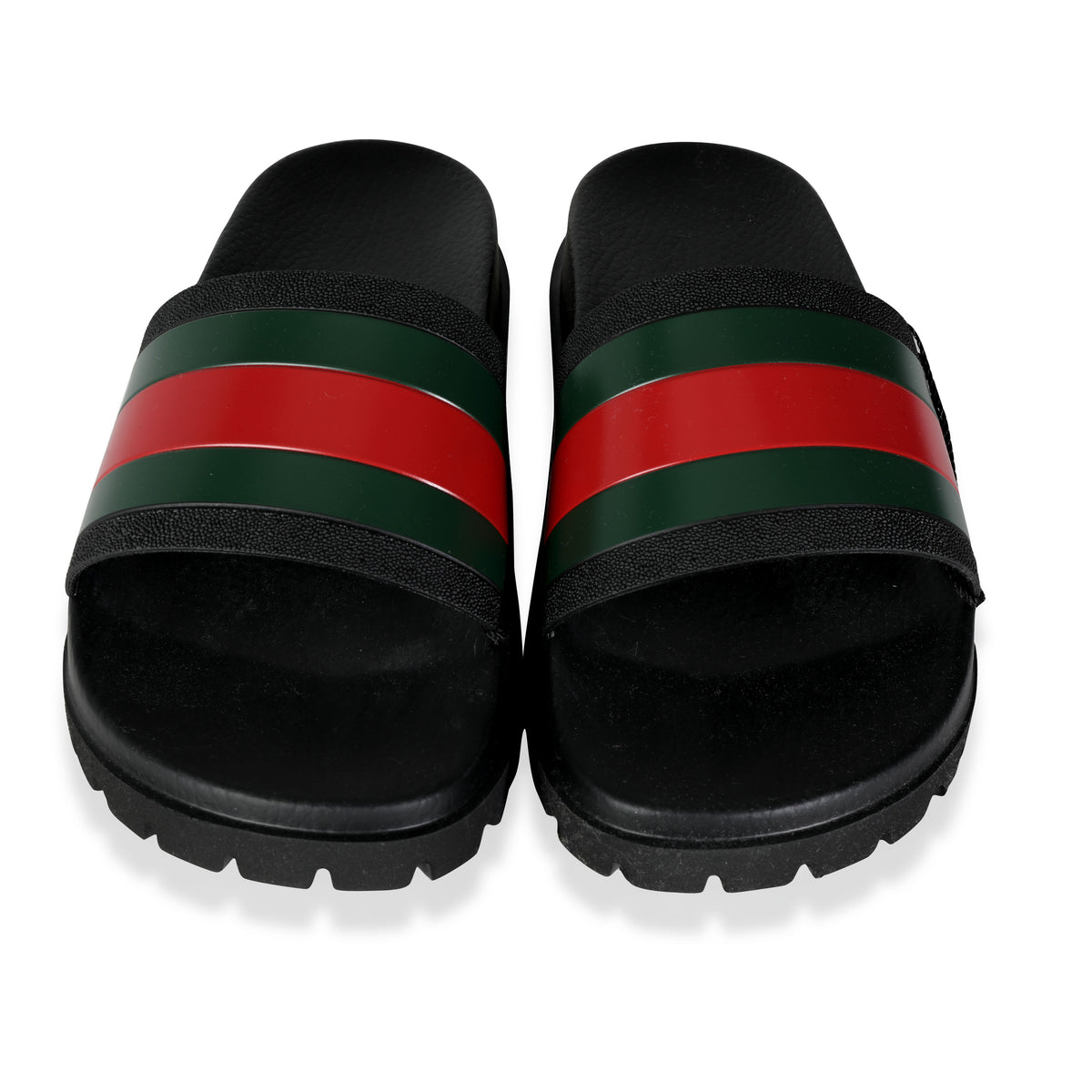 Black gucci web online slides