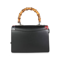 Gucci Black Calfskin & Elaphe Lilith Small Bamboo Top Handle