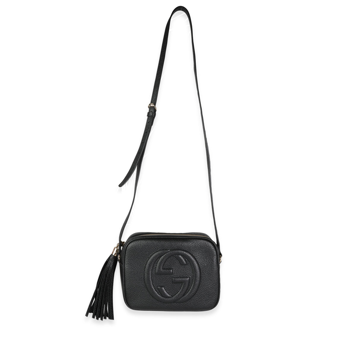 Gucci Black Pebbled Leather Soho Disco Bag