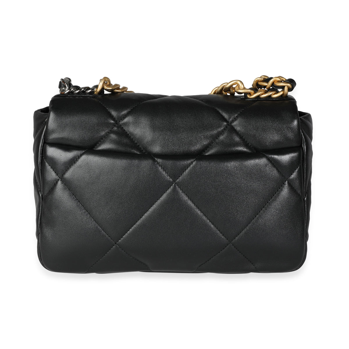 Chanel Black Lambskin Quilted Chanel 19 O Case, myGemma