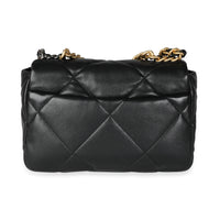 Chanel Black Quilted Lambskin Medium Chanel 19 Bag