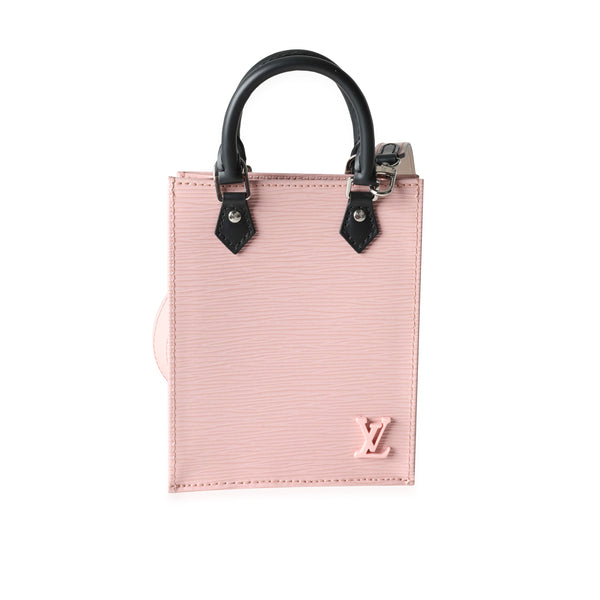 Louis Vuitton Rose Ballerine Epi & Black Leather Petit Sac Plat, myGemma, SG