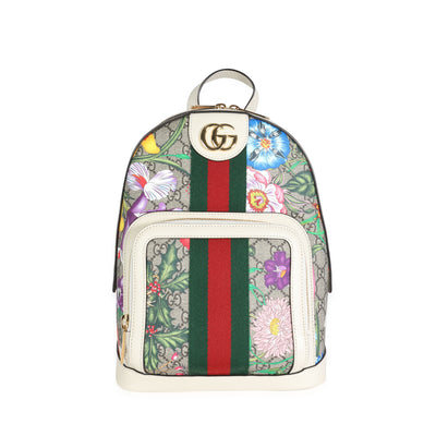 Gucci GG Supreme Flora Web Ophidia Small Backpack