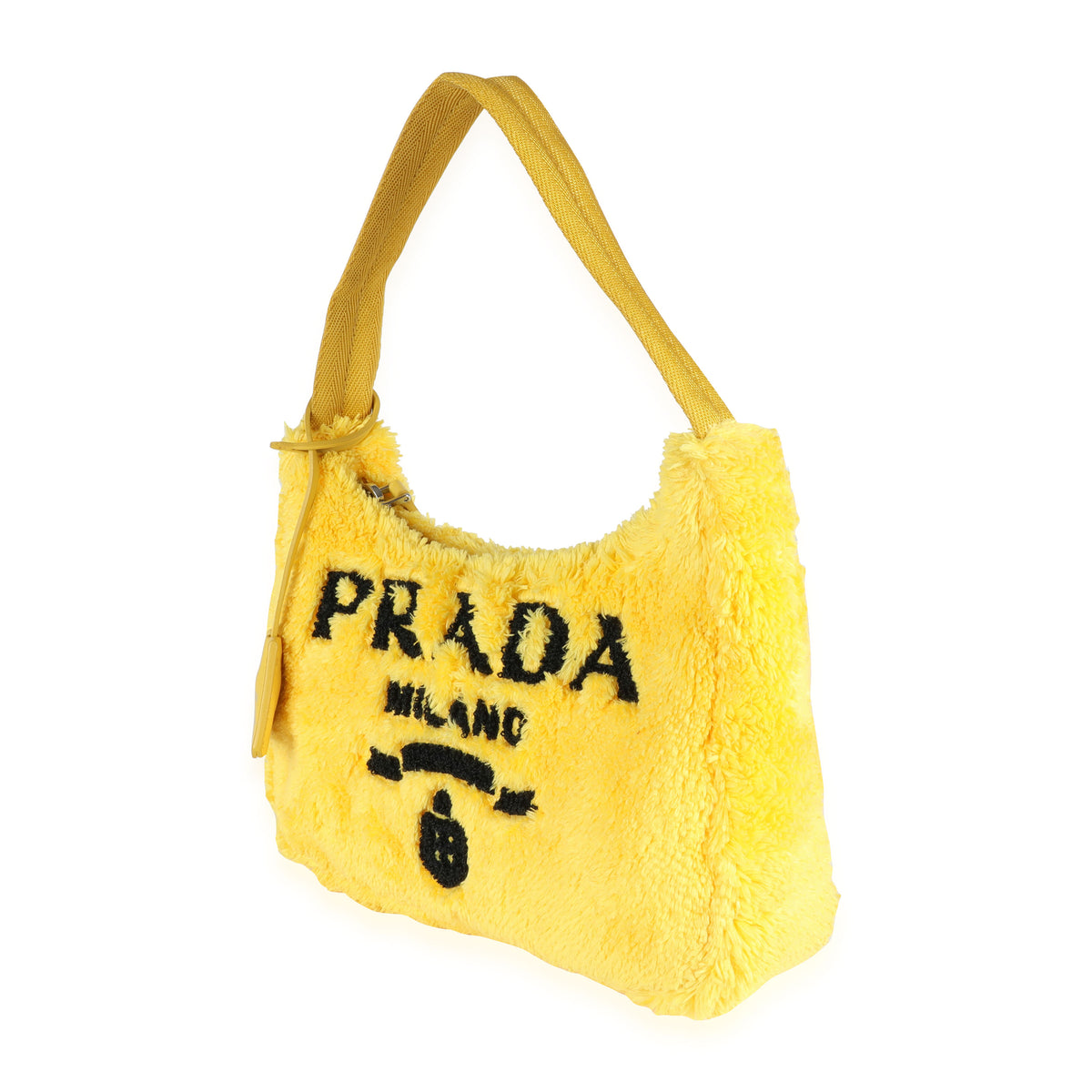 PRADA Terry Mini Re-Edition 2000 Bag Yellow Black 1207309