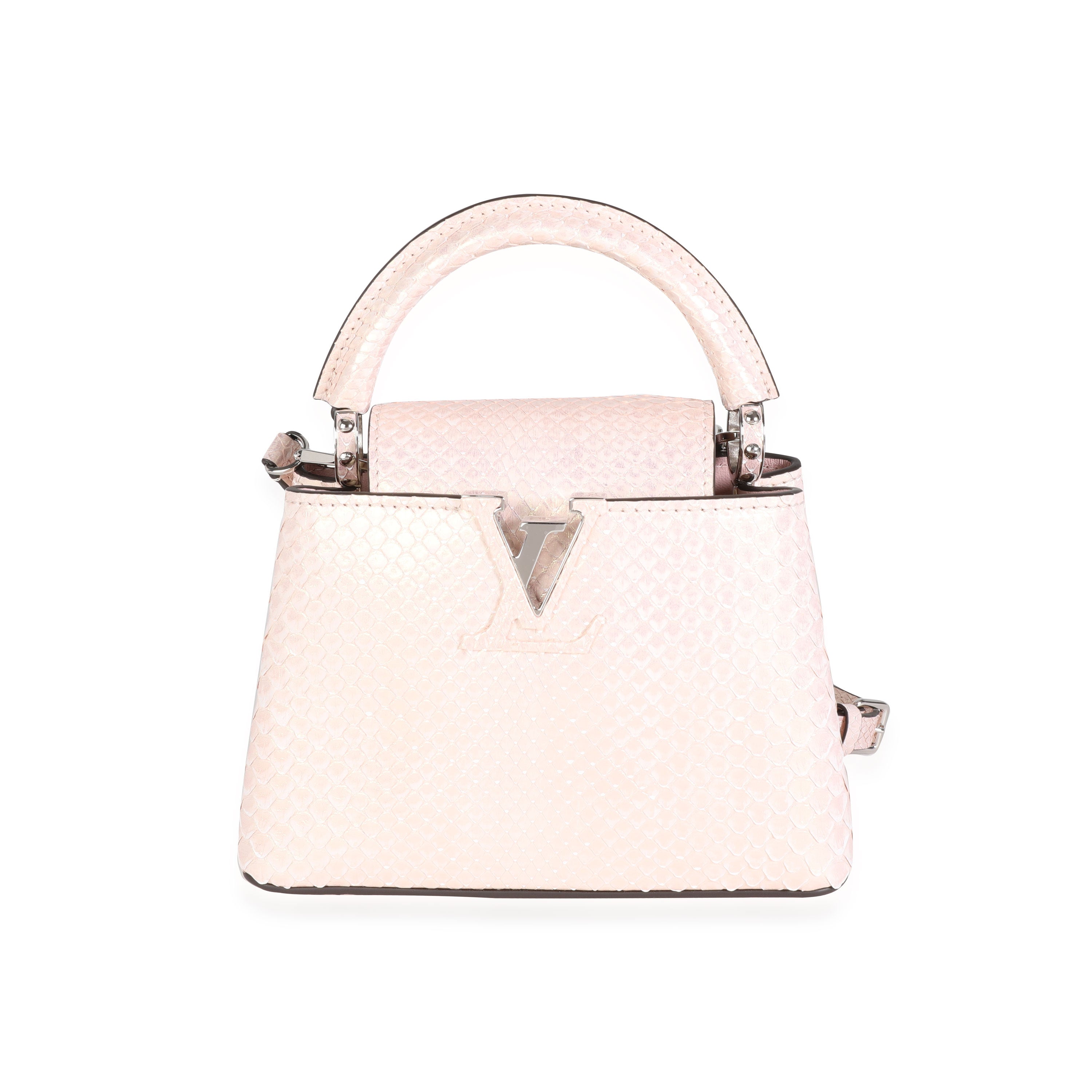 Louis Vuitton - Capucines Mini Bag - Pink - White Quartz - GHW - Brand New