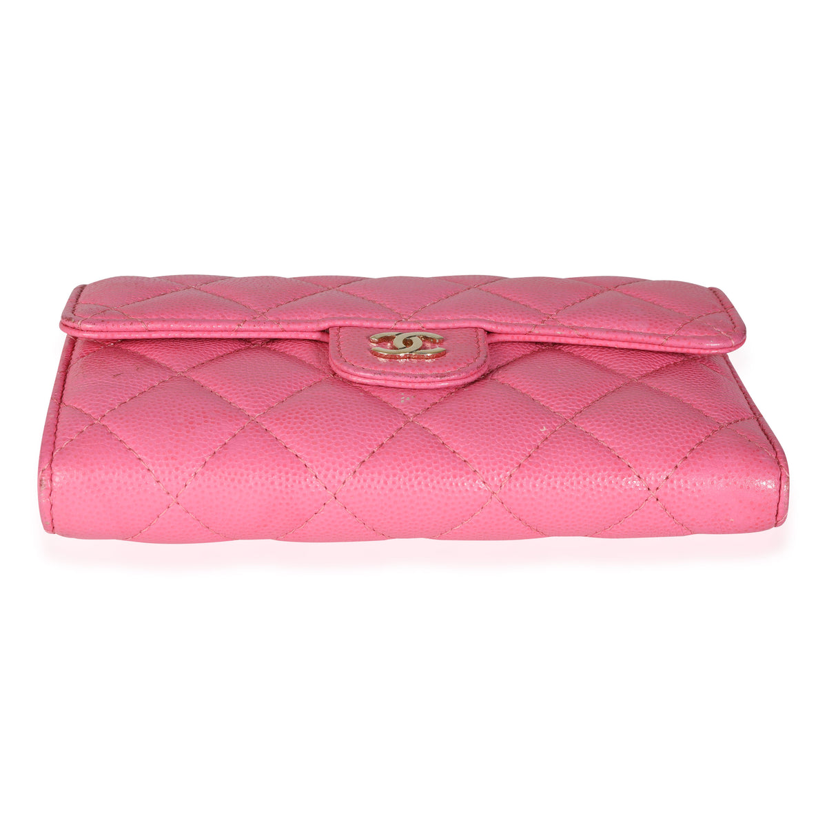 Chanel Pink Quilted Caviar Medium Flap Wallet, myGemma, DE