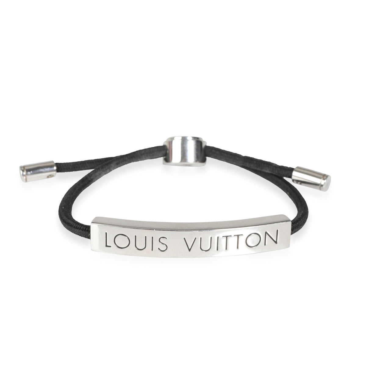 LOUIS VUITTON Nylon LV Space Bracelet Black 480617