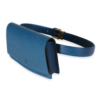 Louis Vuitton Toledo Blue Epi Leather Wallet.  Luxury, Lot #17022
