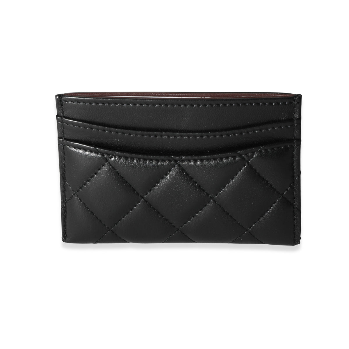 Chanel Black Quilted Lambskin Classic Card Holder