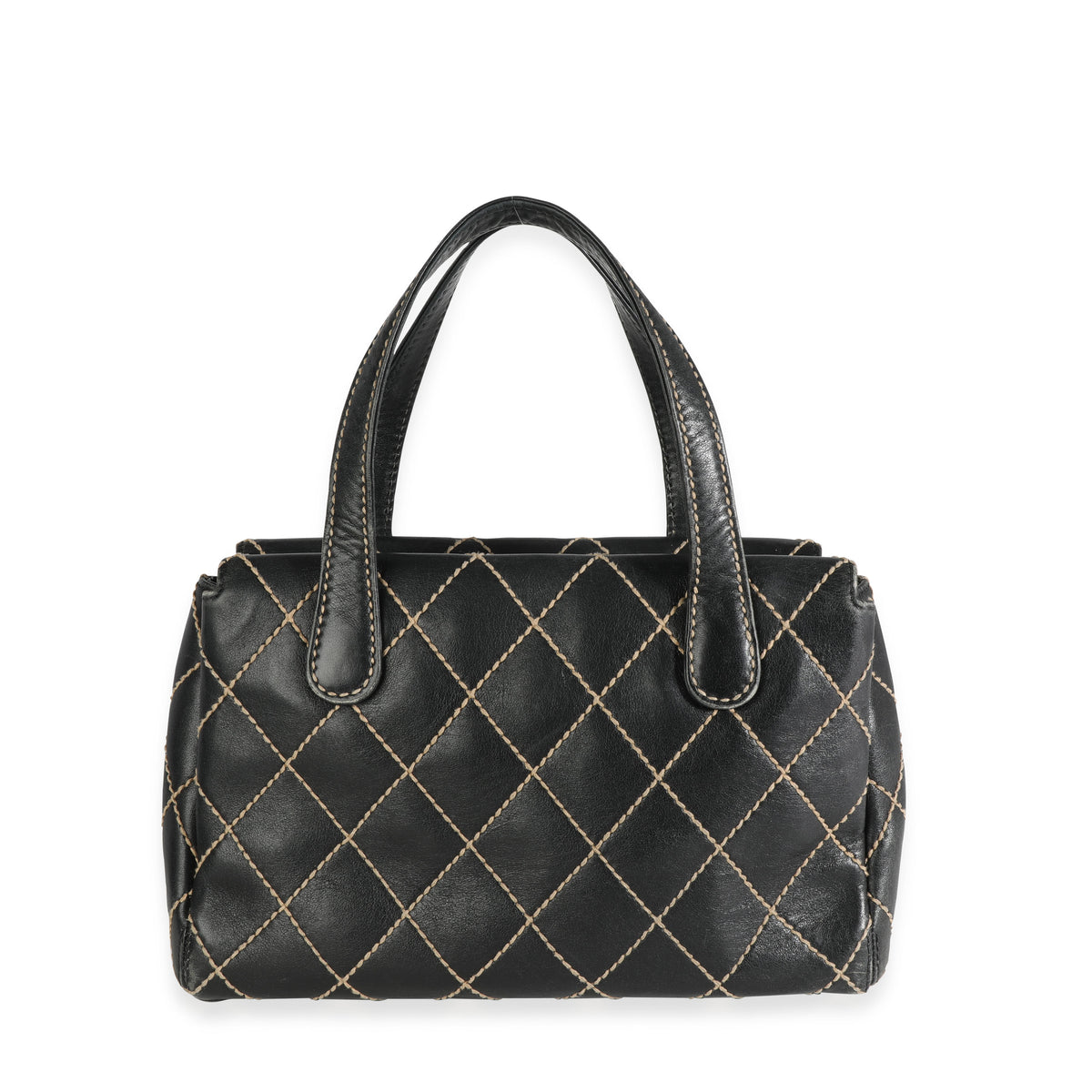 Chanel Black Calfskin Wild Stitch Tote