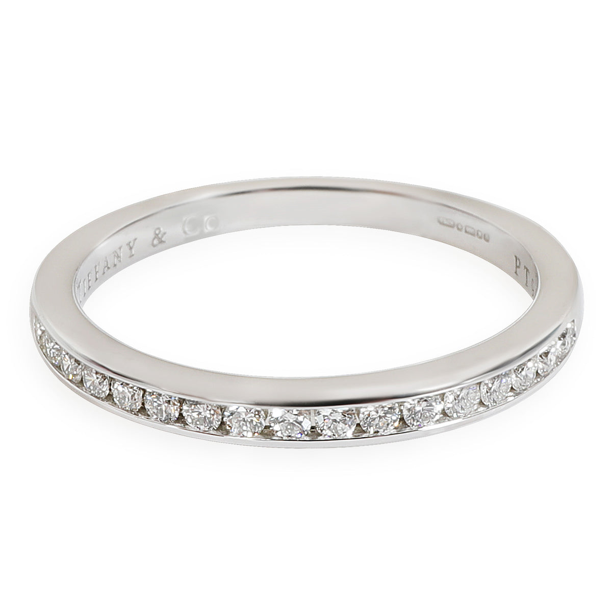 Tiffany & Co. Diamond Wedding Band in 950 Platinum 0.17 CTW