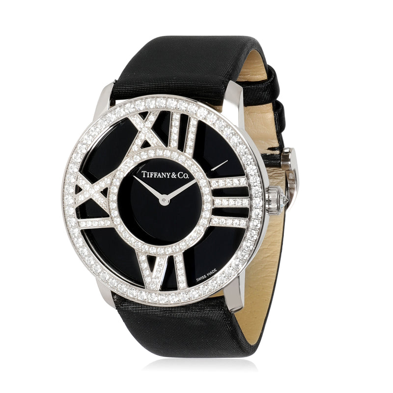 Tiffany & Co. Atlas Z1902.10.40E10A40B Unisex Watch in 18kt White Gold