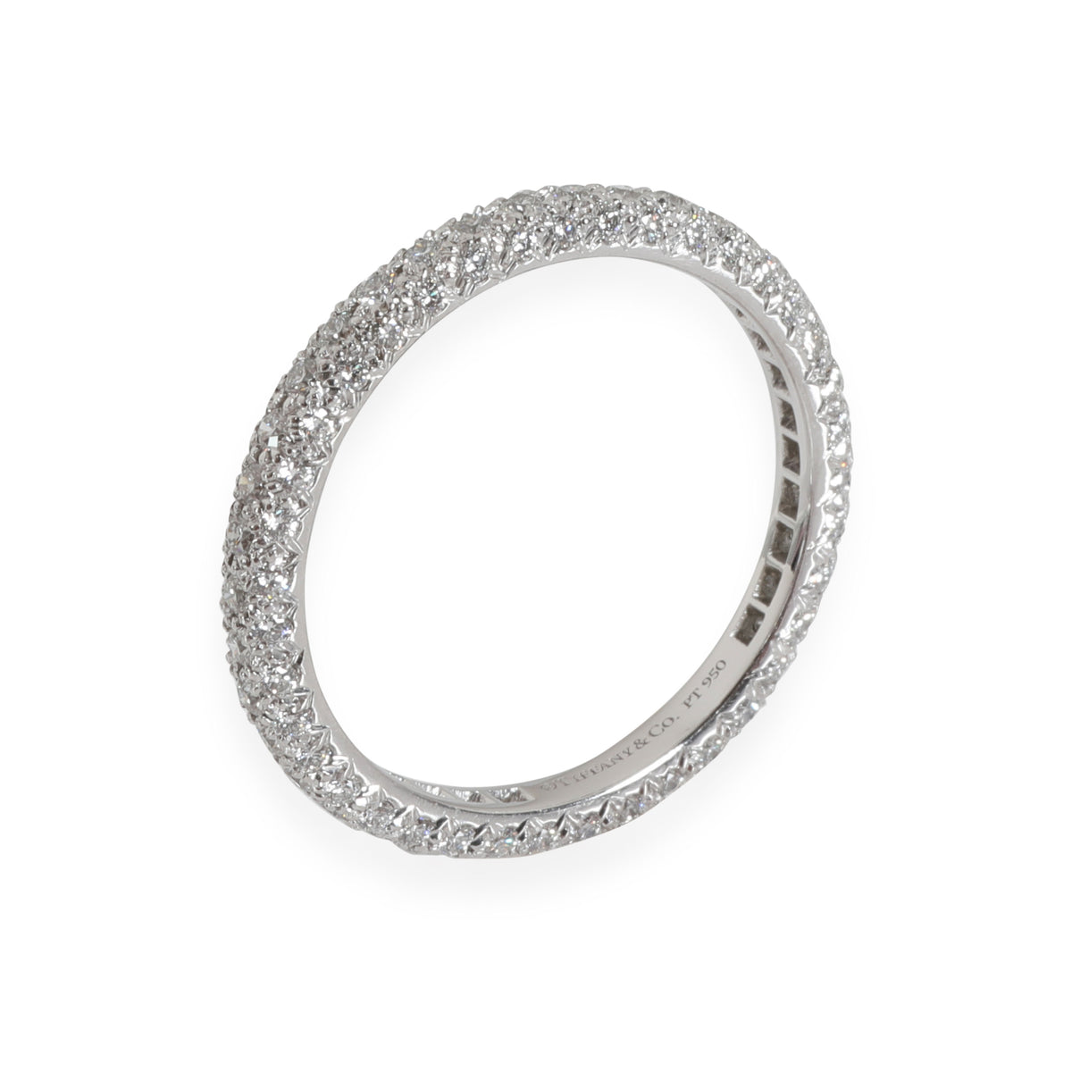 Tiffany & Co. Etoile Diamond Band in 950 Platinum 0.58 CTW