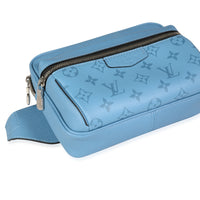 Louis Vuitton Taigarama Denim Blue Monogram Canvas & Taiga Outdoor Bumbag