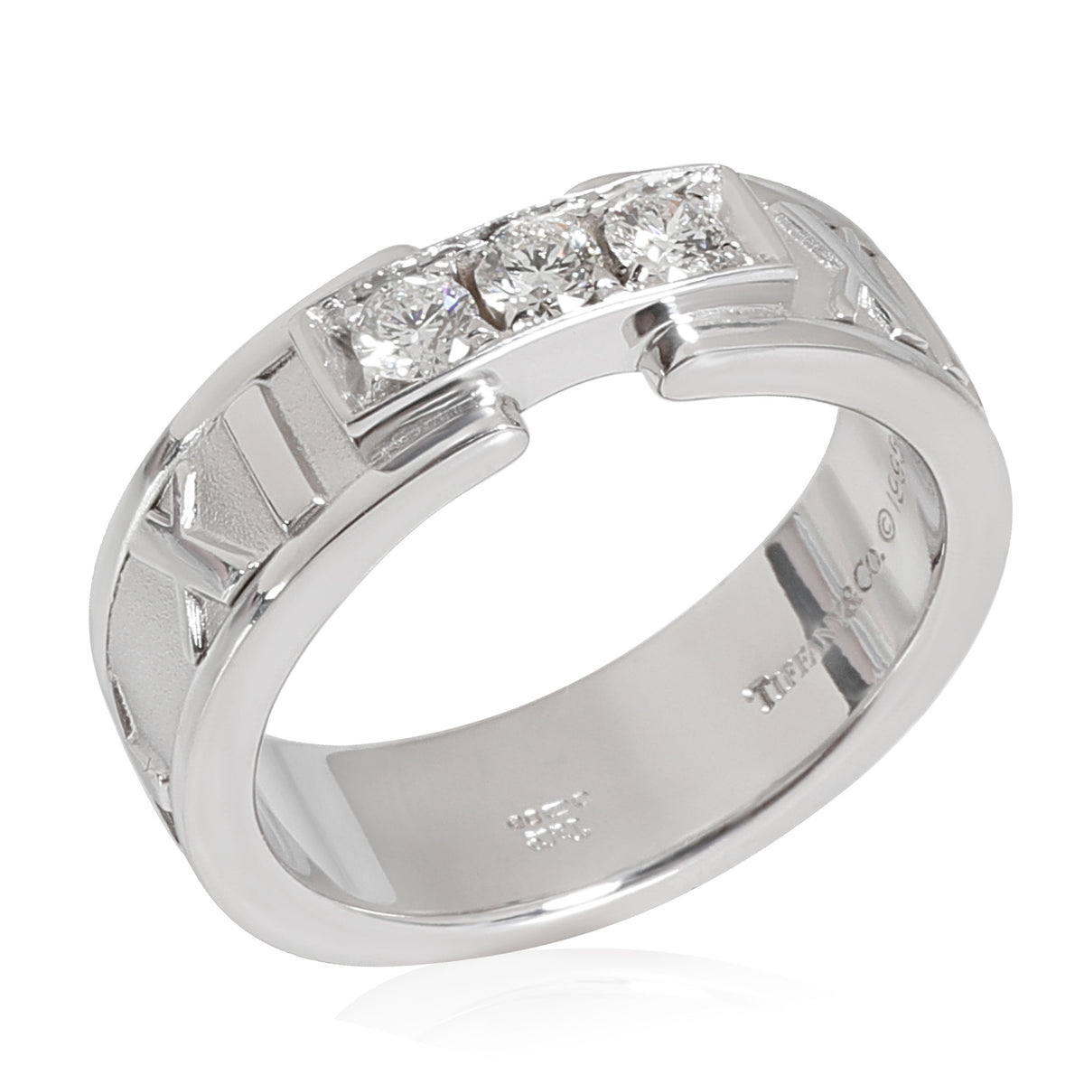 Tiffany & Co. Atlas Diamond Ring in 18K White Gold