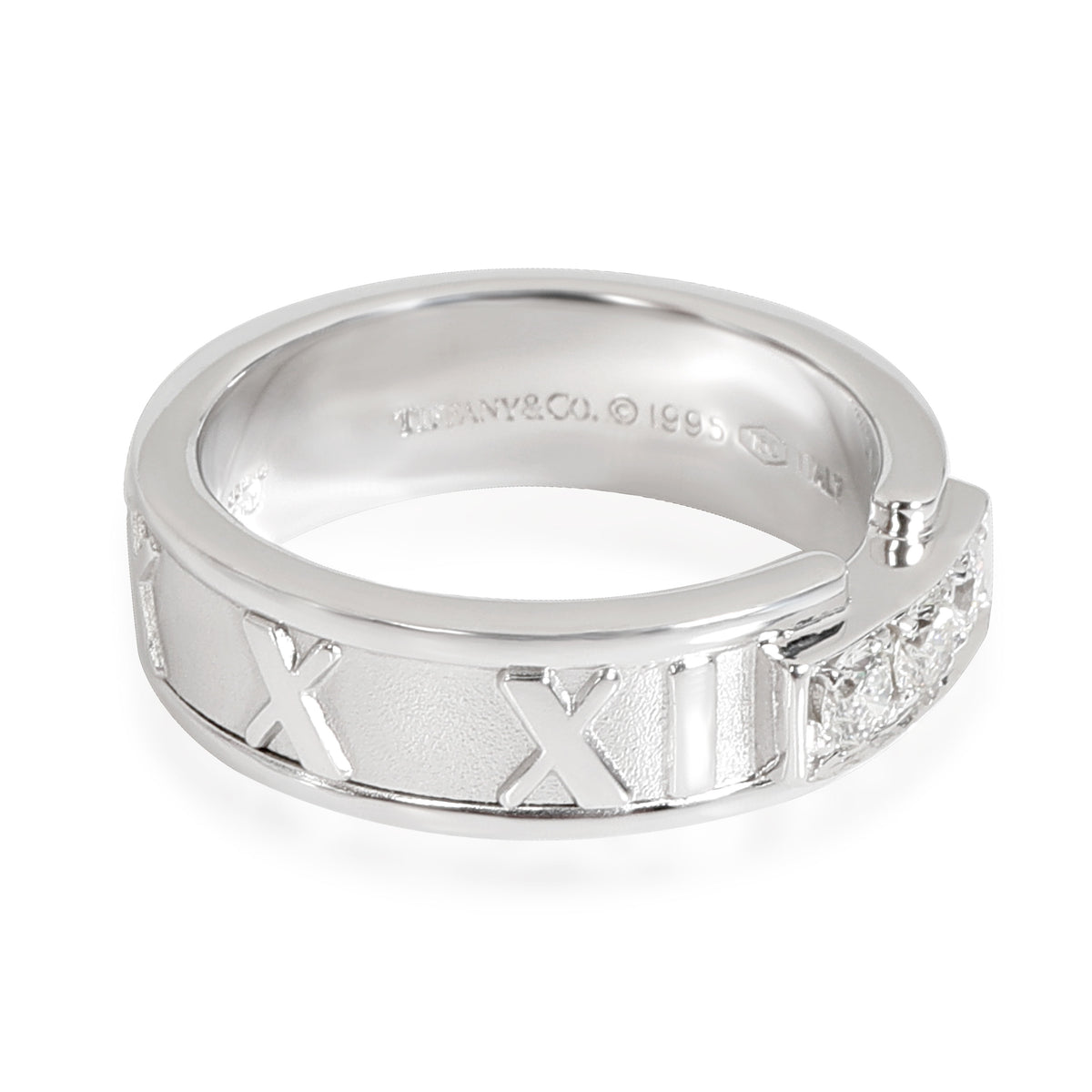 Tiffany & Co. Atlas Diamond Ring in 18K White Gold