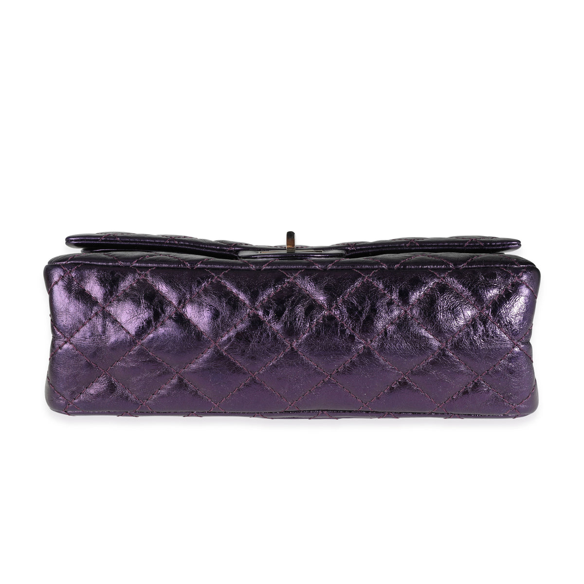 Chanel Metallic Purple Quilted Aged Calfskin Reissue 2.55 225 Double Flap  Bag, myGemma, SG