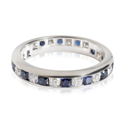 Tiffany & Co. Lucida Sapphire Diamond Band in Platinum 0.70 CTW