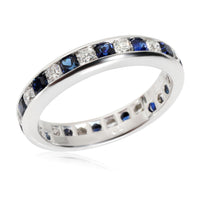 Tiffany & Co. Lucida Sapphire Diamond Band in Platinum 0.70 CTW