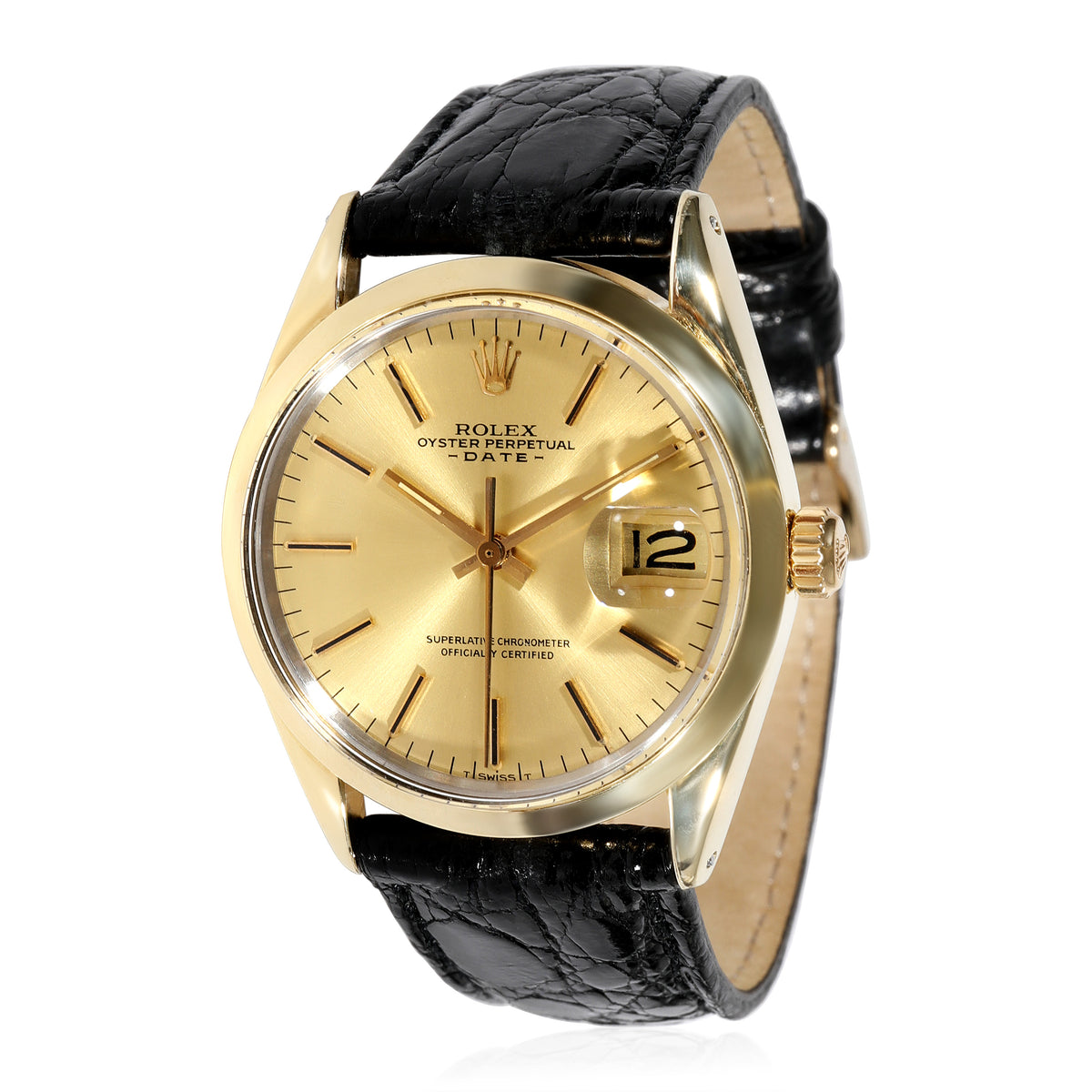 Rolex Date 1550 Mens Watch in  Gold Shell