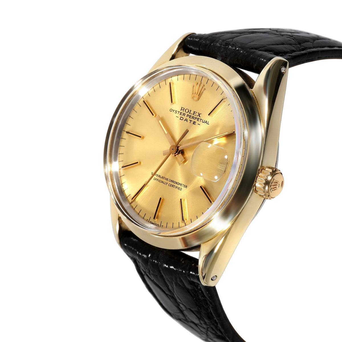 Rolex Date 1550 Mens Watch in  Gold Shell