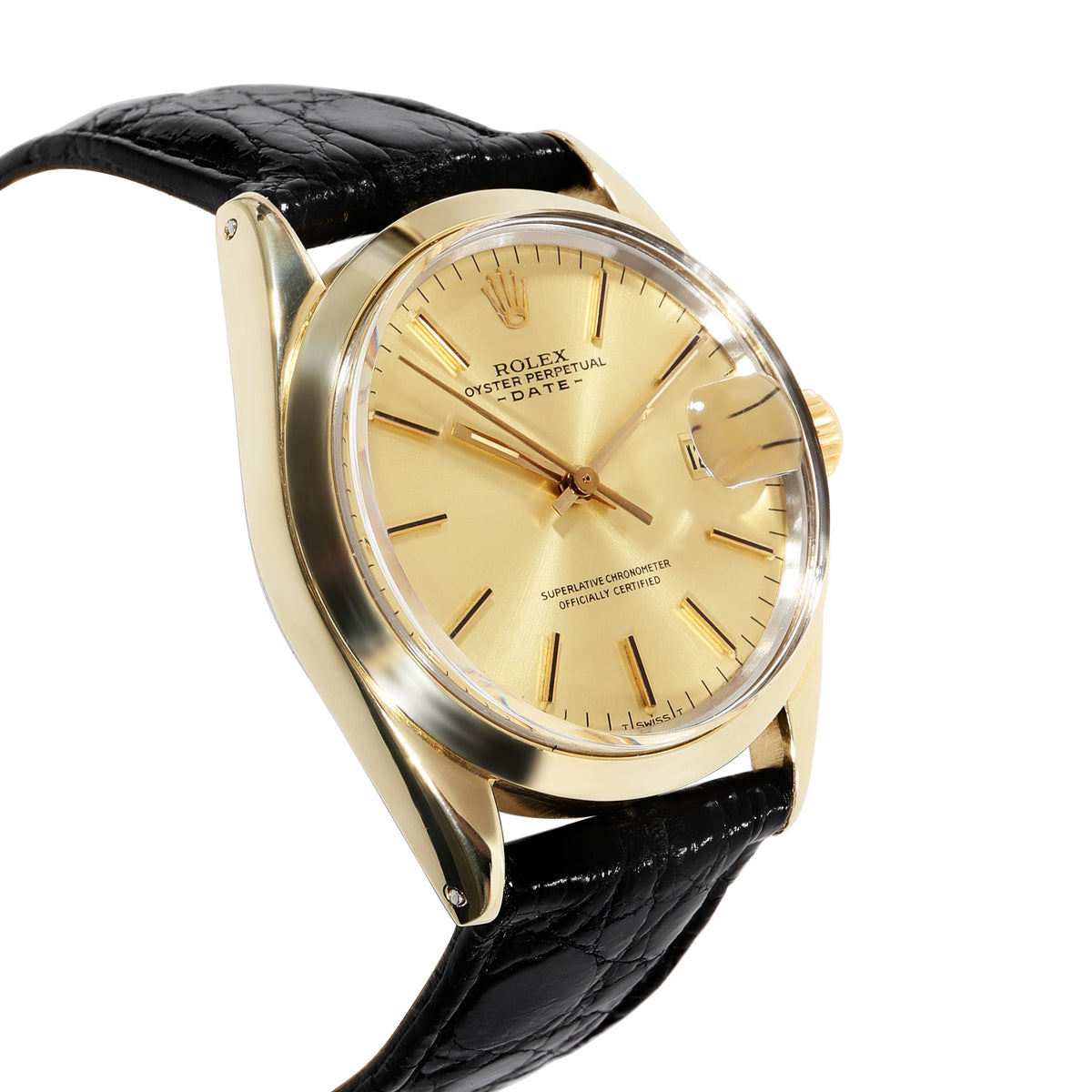 Rolex Date 1550 Mens Watch in  Gold Shell