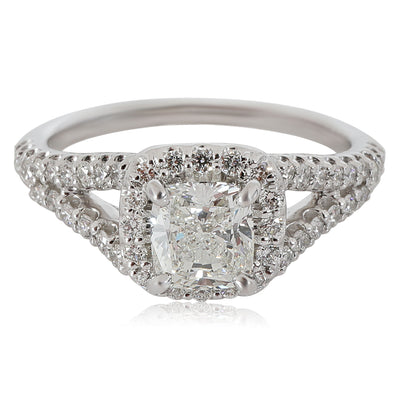 Ritani Engagement Ring in 14K  White Gold I SI2 1.49 CTW