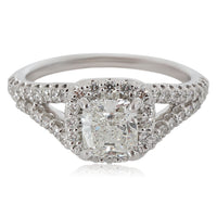 Ritani Engagement Ring in 14K  White Gold I SI2 1.49 CTW