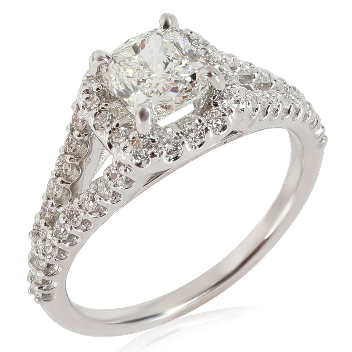 Ritani Engagement Ring in 14K  White Gold I SI2 1.49 CTW