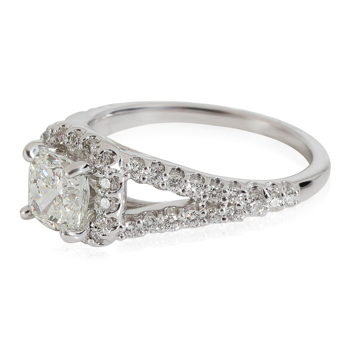 Ritani Engagement Ring in 14K  White Gold I SI2 1.49 CTW