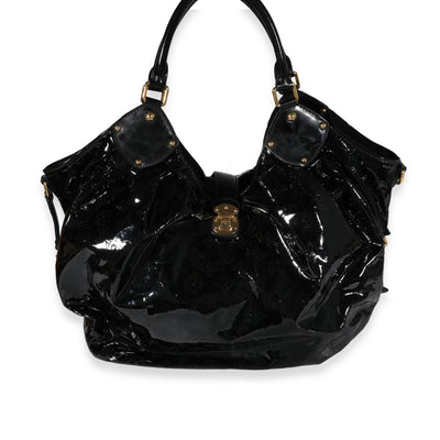 Louis Vuitton Black Patent Mahina Surya XL Hobo