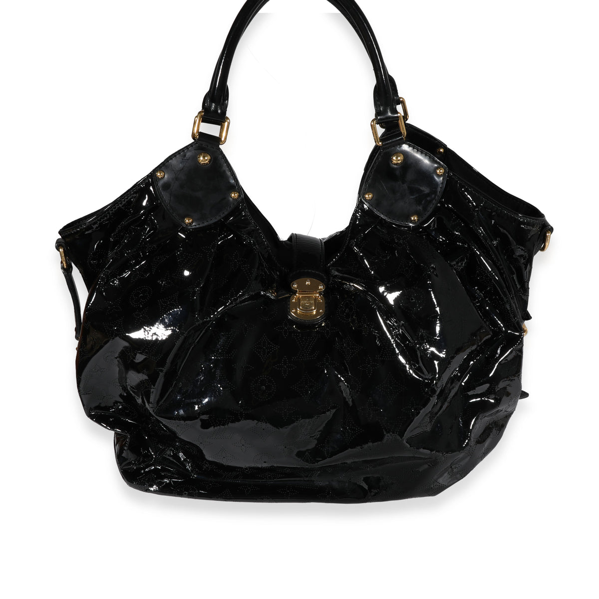 Louis Vuitton Black Mahina Patent Leather Limited Edition Surya XL Bag Louis  Vuitton
