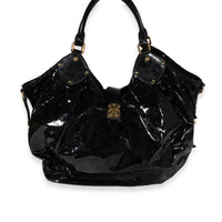 Louis Vuitton Black Patent Mahina Surya XL Hobo