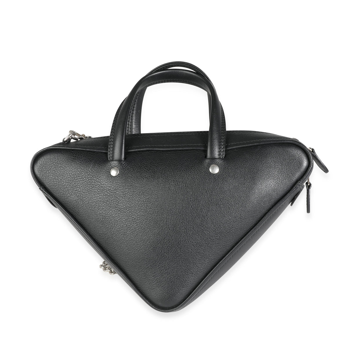 Balenciaga Black Calfskin XS Triangle Duffle