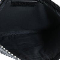 Balenciaga Black Lambskin Large Clip Clutch