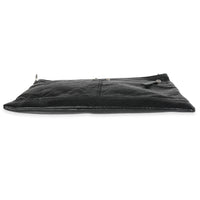 Balenciaga Black Lambskin Large Clip Clutch