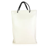 Balenciaga White Leather North South Shopping Tote