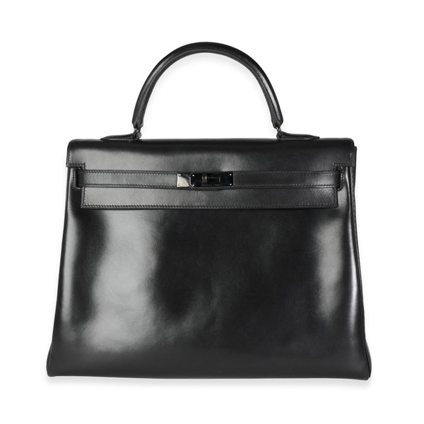 Hermès - So Black Box Calf Kelly Retourne 35