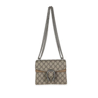 Gucci GG Supreme & Taupe Suede Mini Dionysus Bag