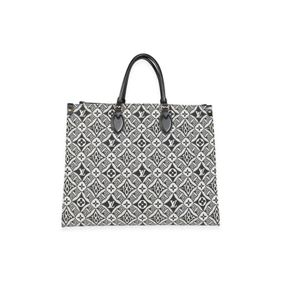 Louis Vuitton Black Jacquard Since 1854 Onthego GM