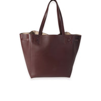 Celine Eggplant Leather Medium Cabas Phantom Tote