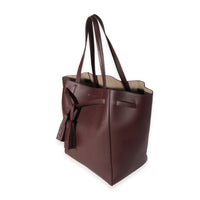 Celine Eggplant Leather Medium Cabas Phantom Tote