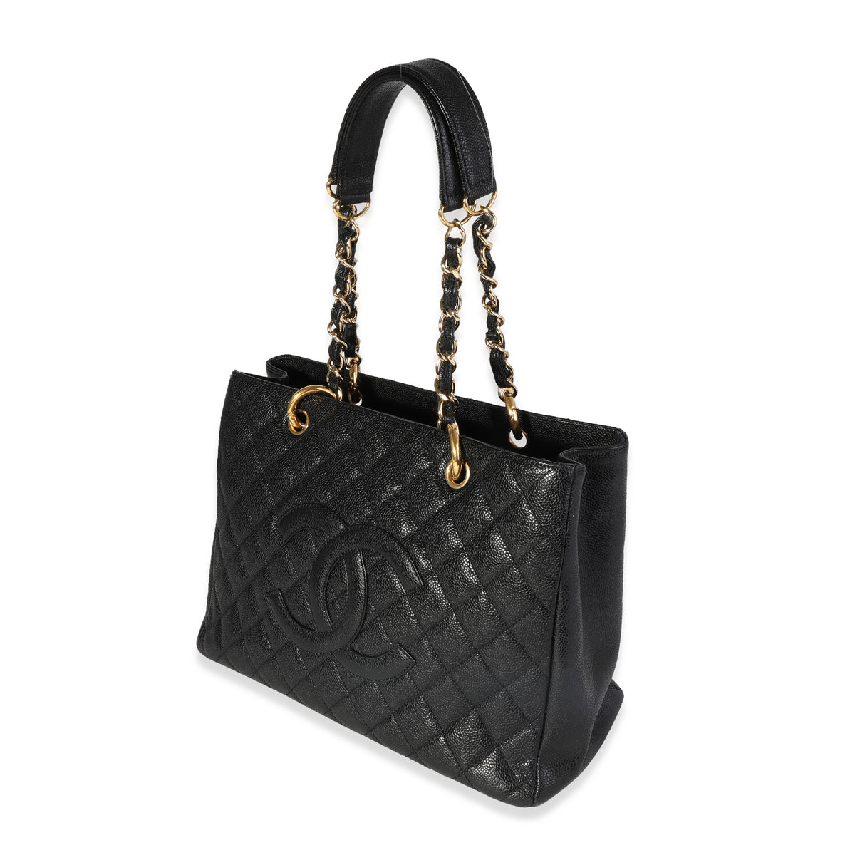 Chanel Black Quilted Caviar Grand Shopping Tote, myGemma, IT