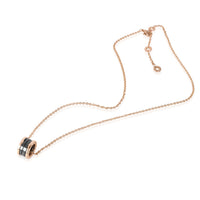 BVLGARI B.zero1 Pendant in 18k Rose Gold/Ceramic