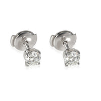 Tiffany & Co. Diamond Stud Earring in Platinum J VVS2 0.76 CTW