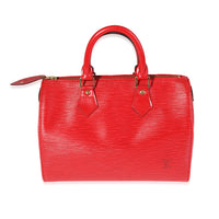 Louis Vuitton Red Epi Leather Speedy 25